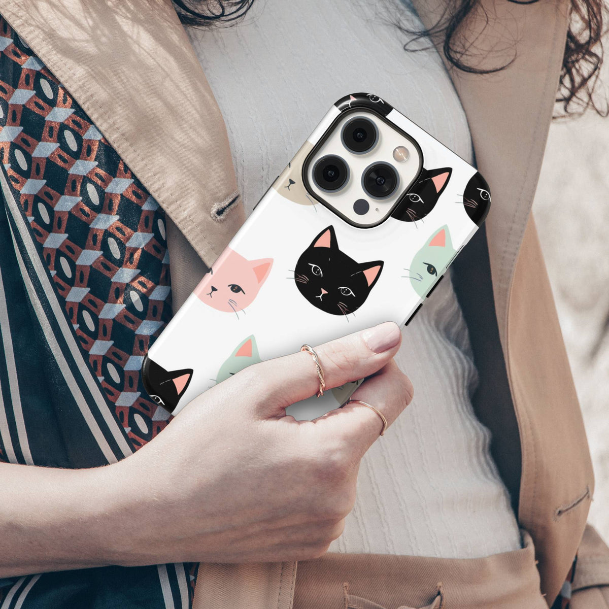 Cute Cat Tough Phone Case