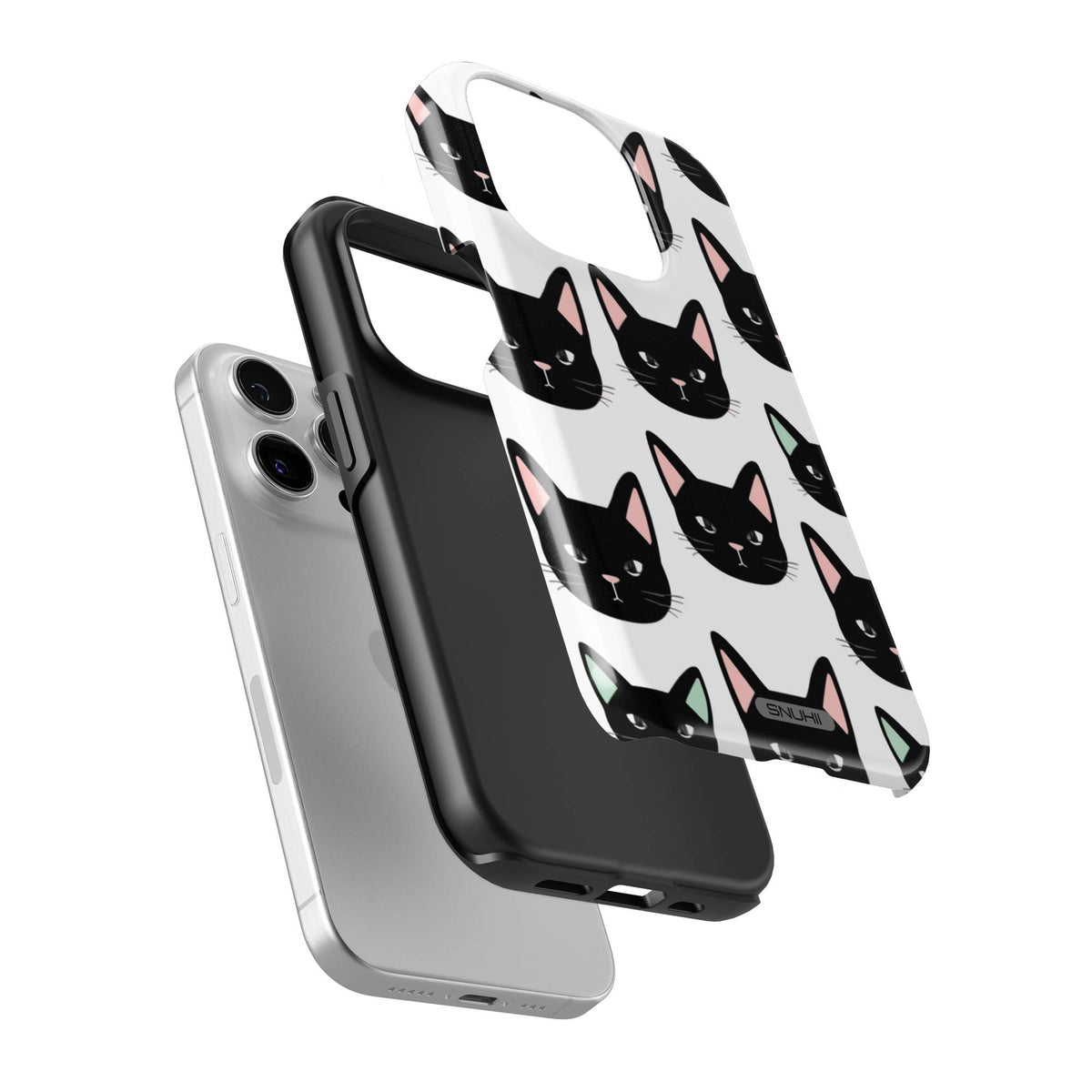Black Cat Tough Phone Case