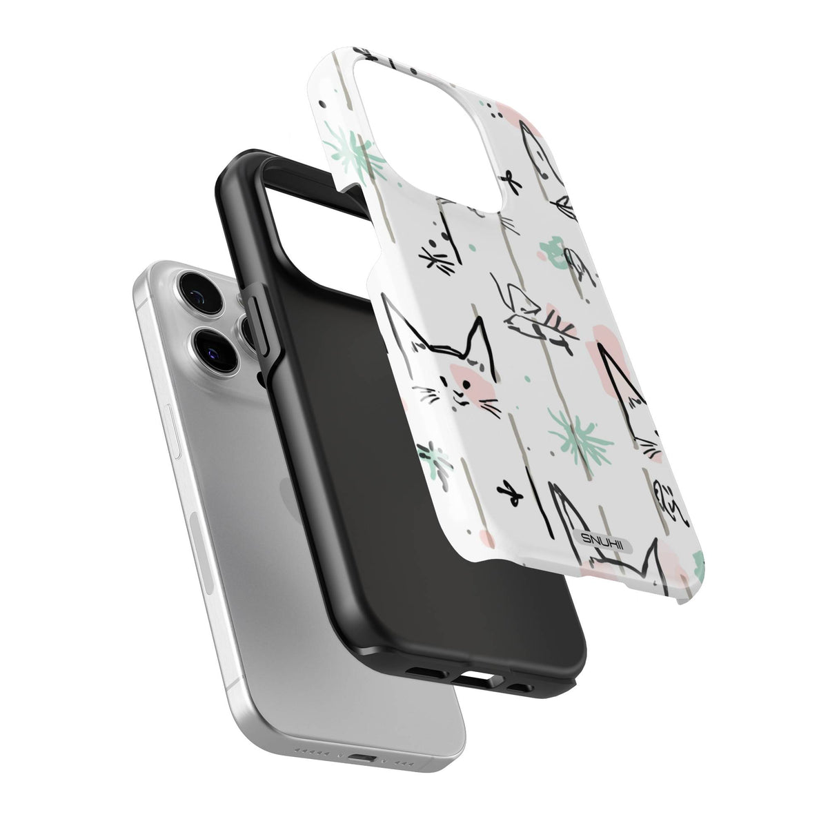 Minimalist Cat Tough Phone Case