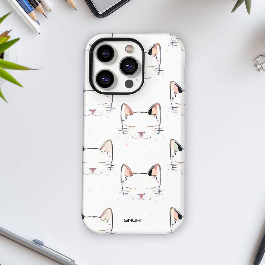 Watercolor Cat Tough Phone Case