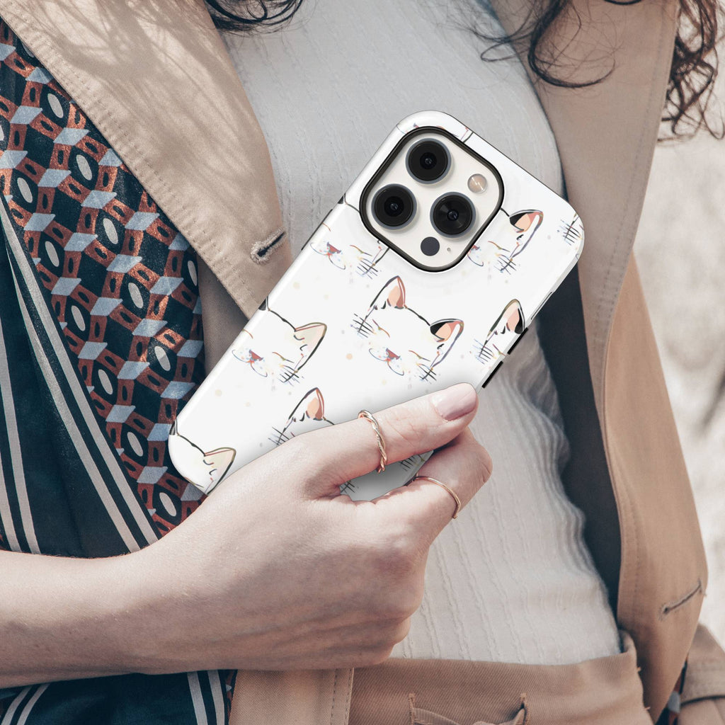 Watercolor Cat Tough Phone Case