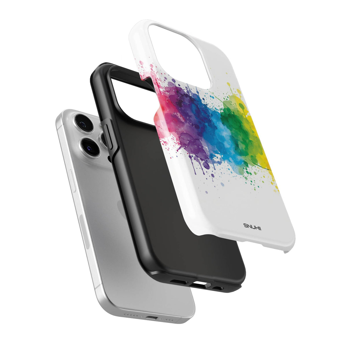 Rainbow Watercolor Tough Phone Case