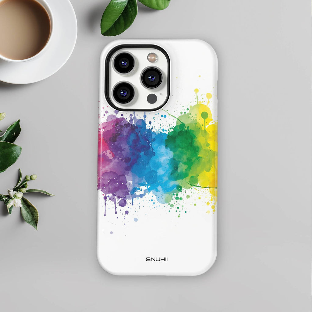 Rainbow Watercolor Tough Phone Case
