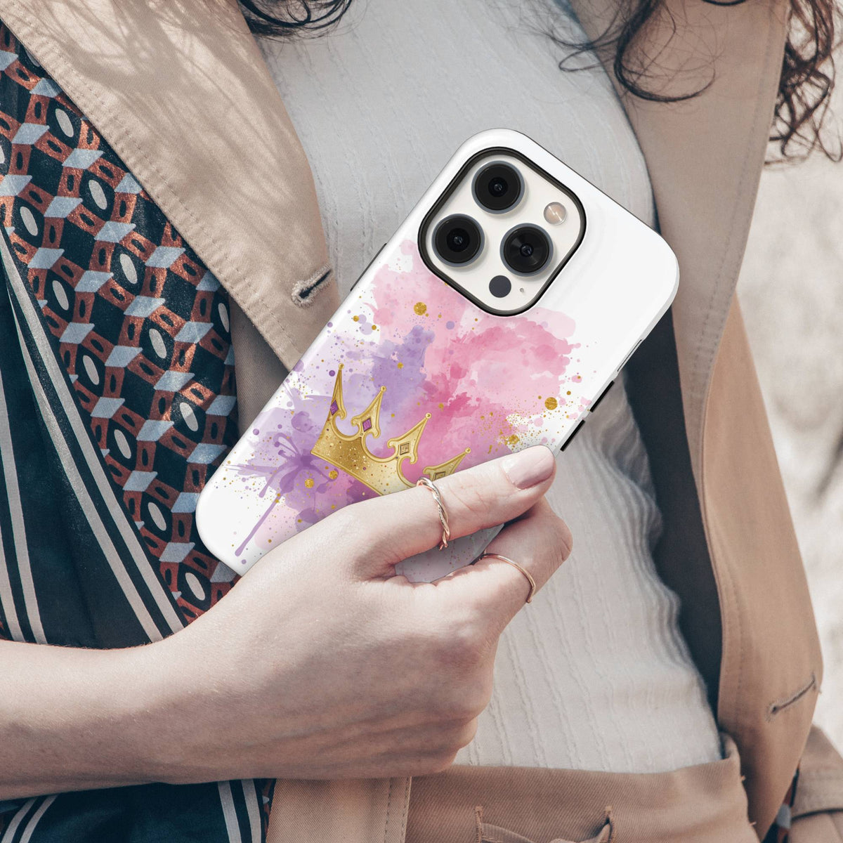 Gold Crown Tough Phone Case