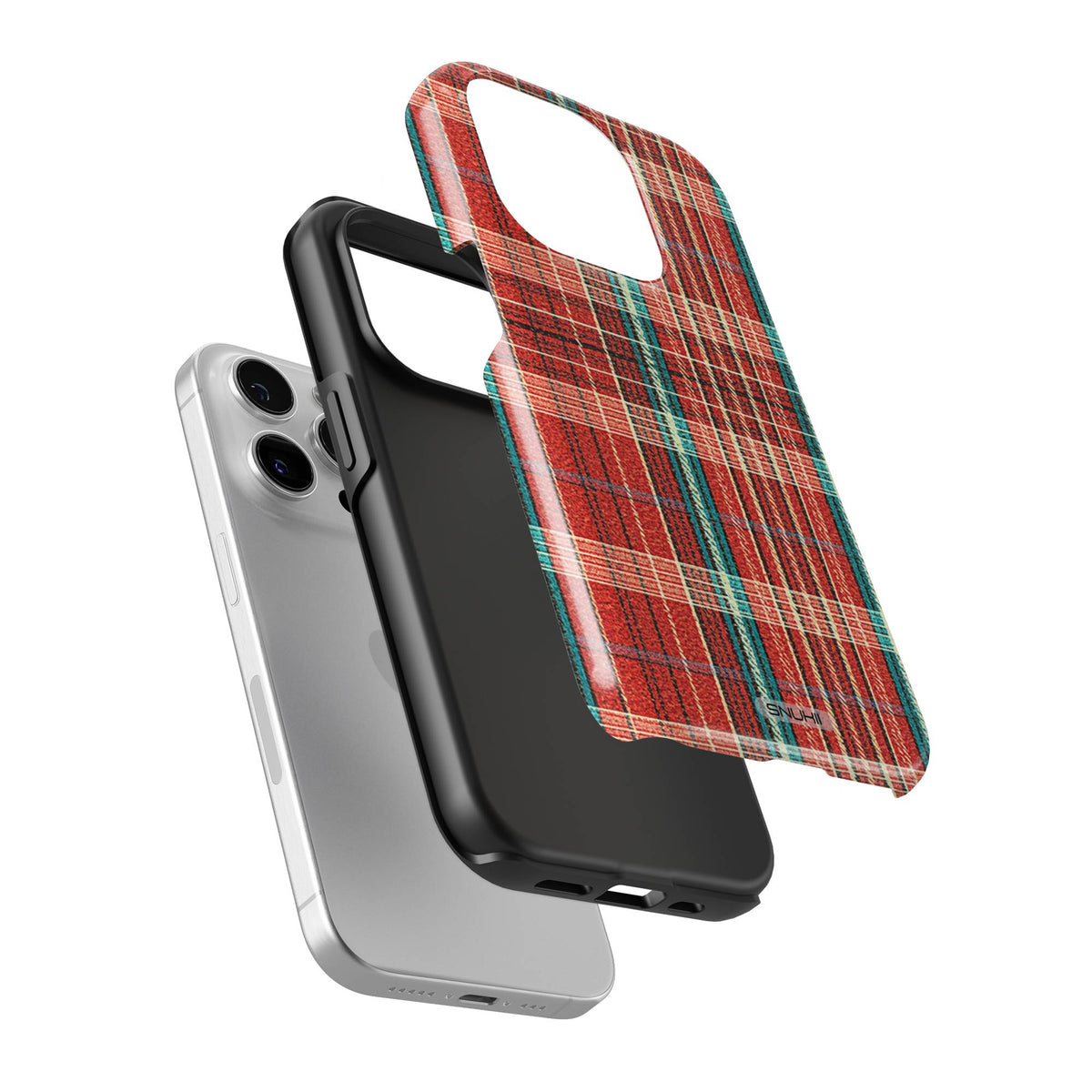 Red Plaid Tough Phone Case
