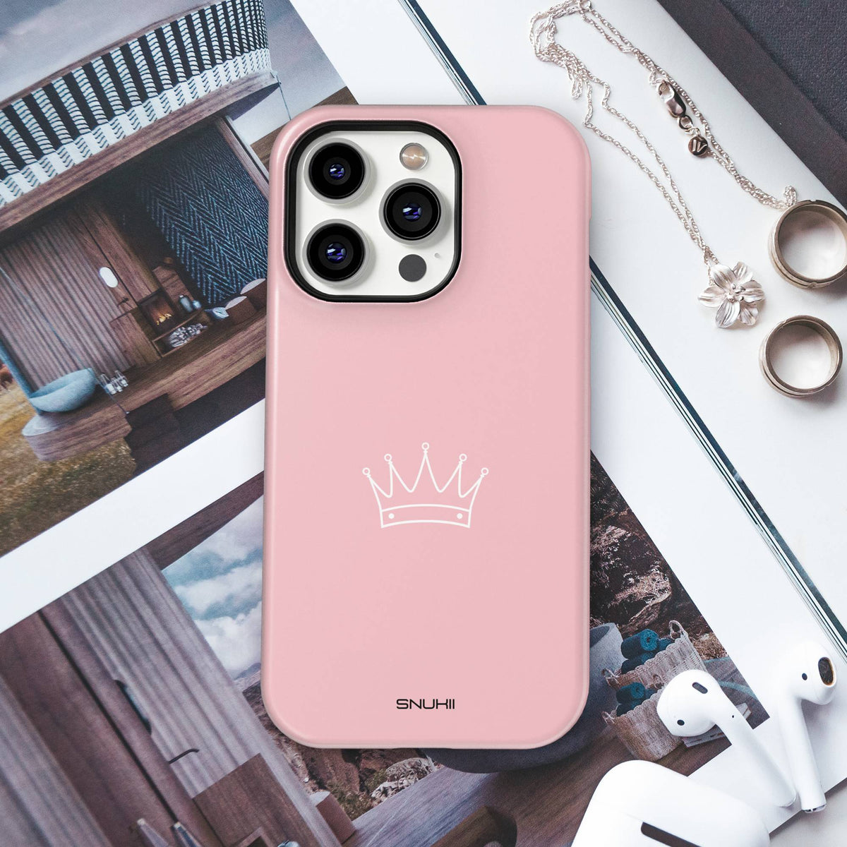 Pink Crown Tough Phone Case