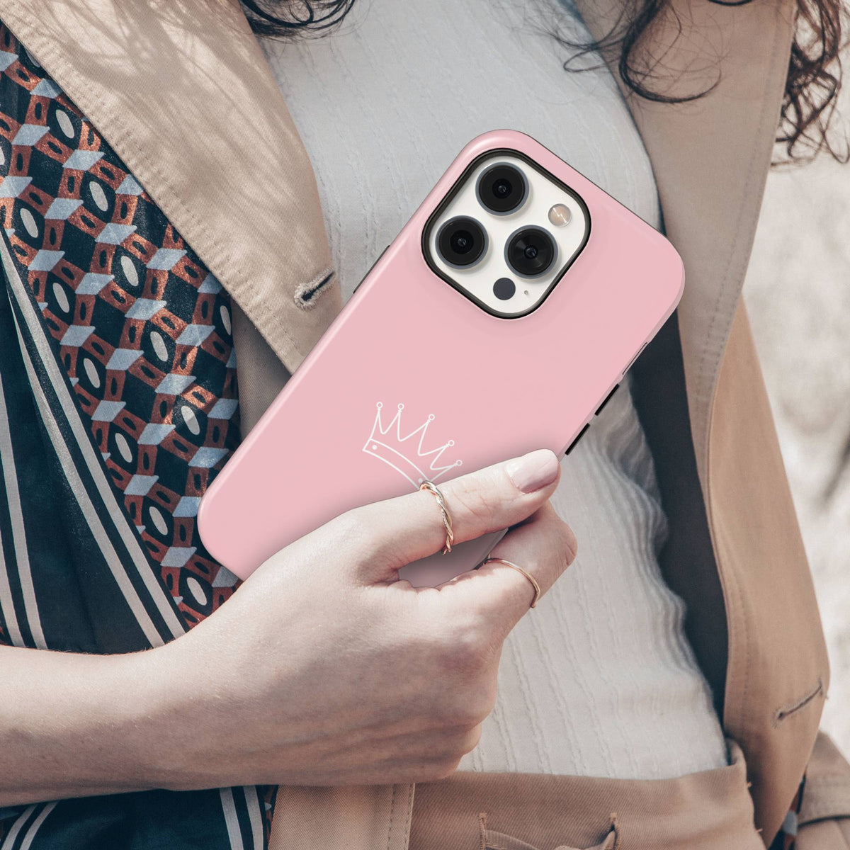 Pink Crown Tough Phone Case