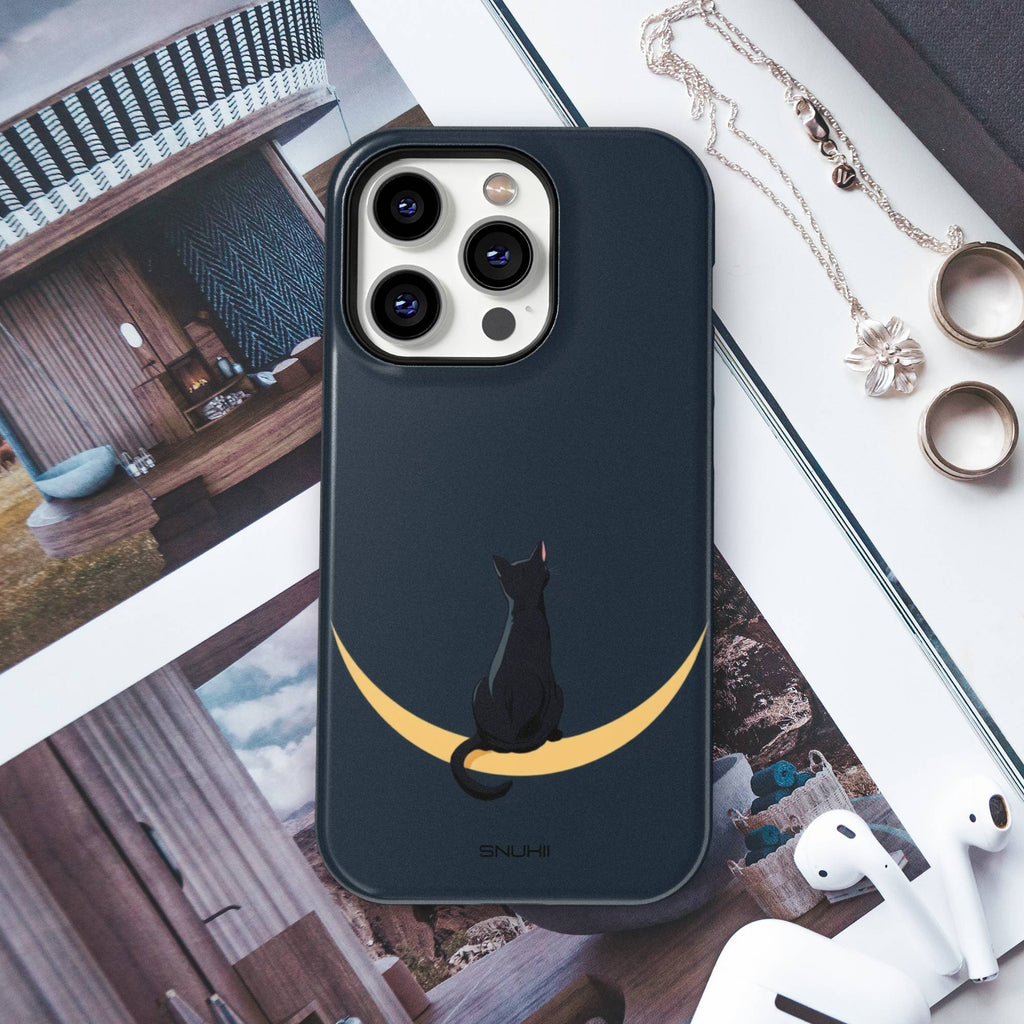 Black Cat Tough Phone Case