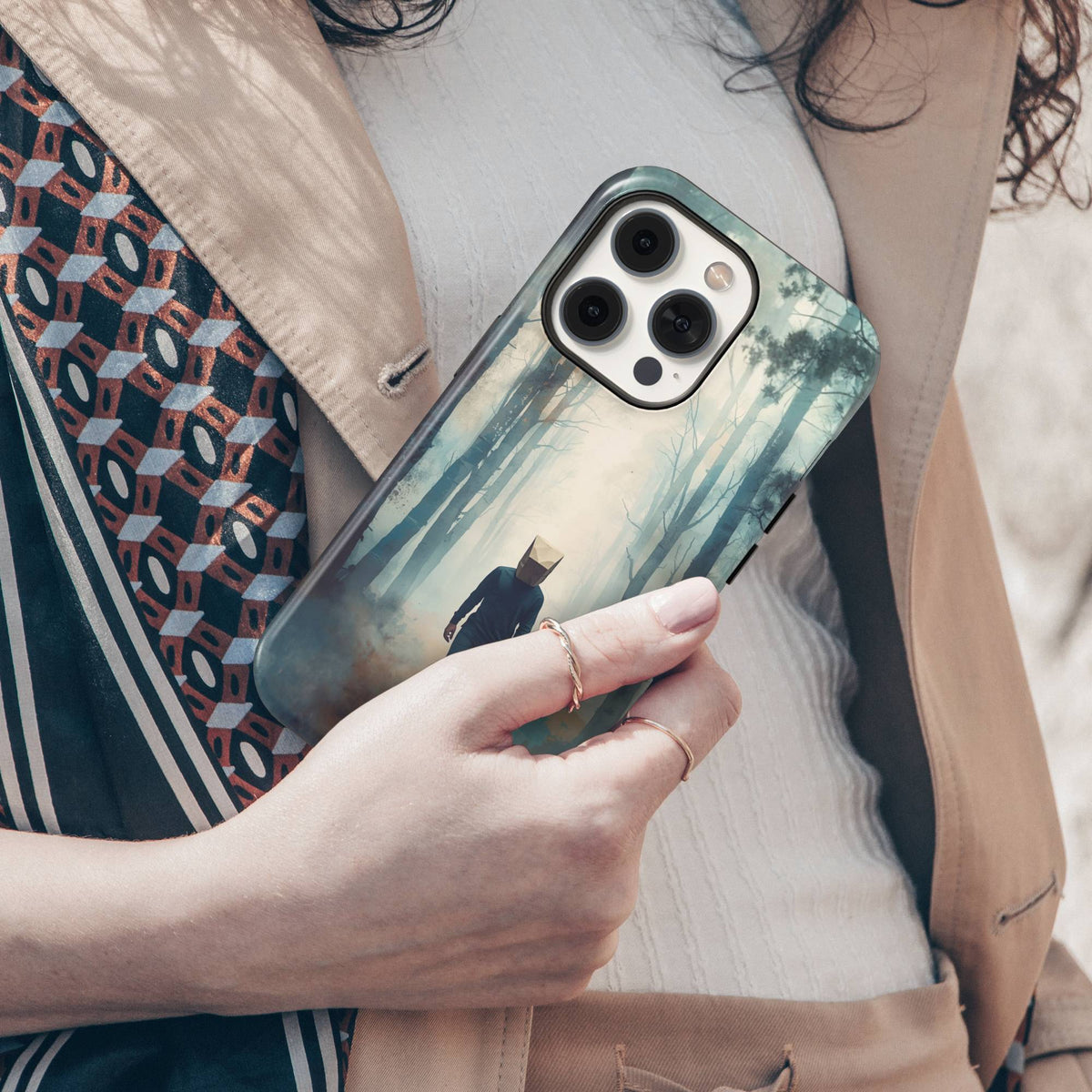 Misty Forest Tough Phone Case