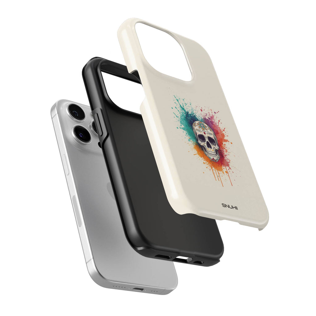 Colorful Skull Tough Phone Case