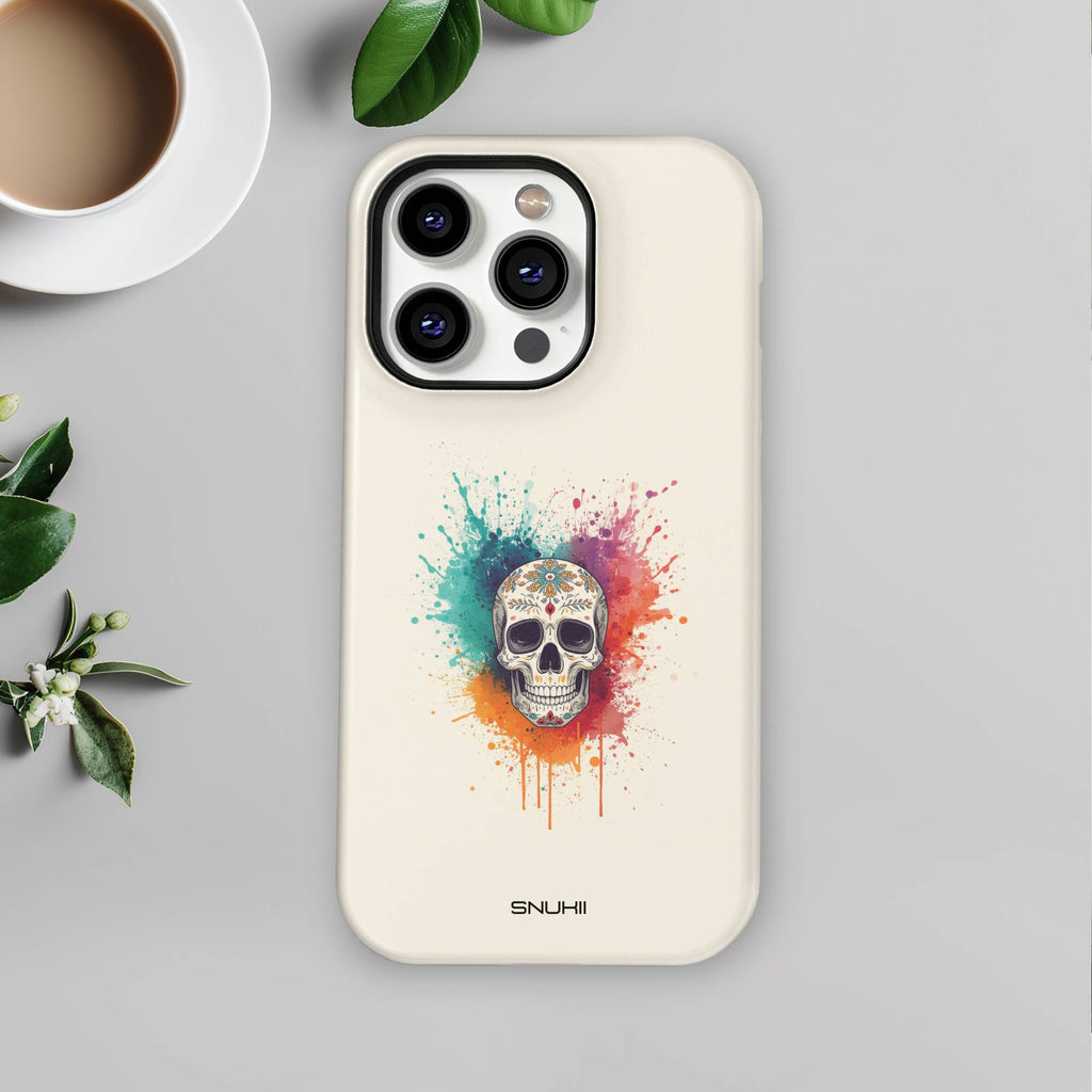 Colorful Skull Tough Phone Case