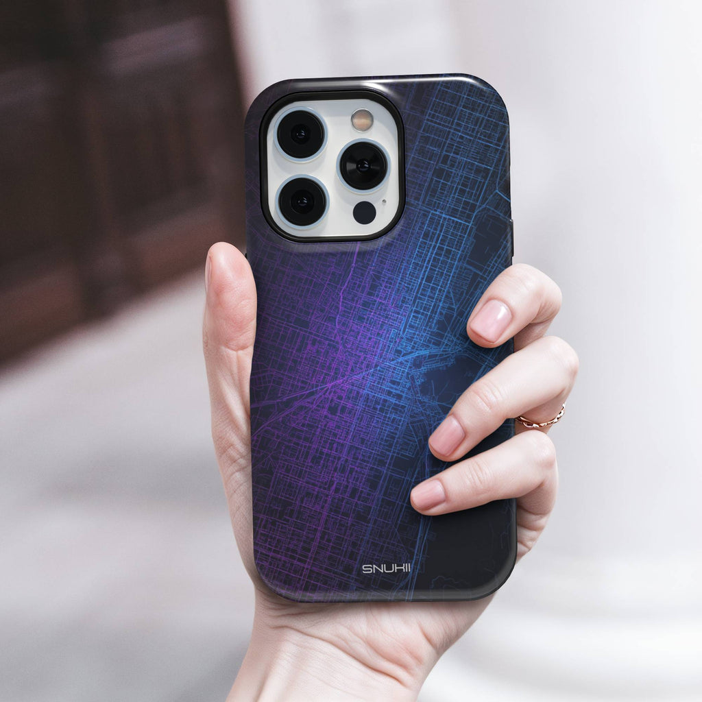 City map Tough Phone Case