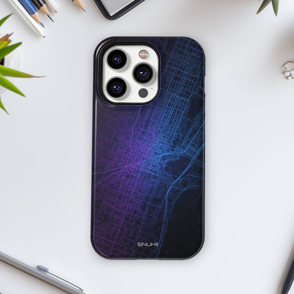 City map Tough Phone Case