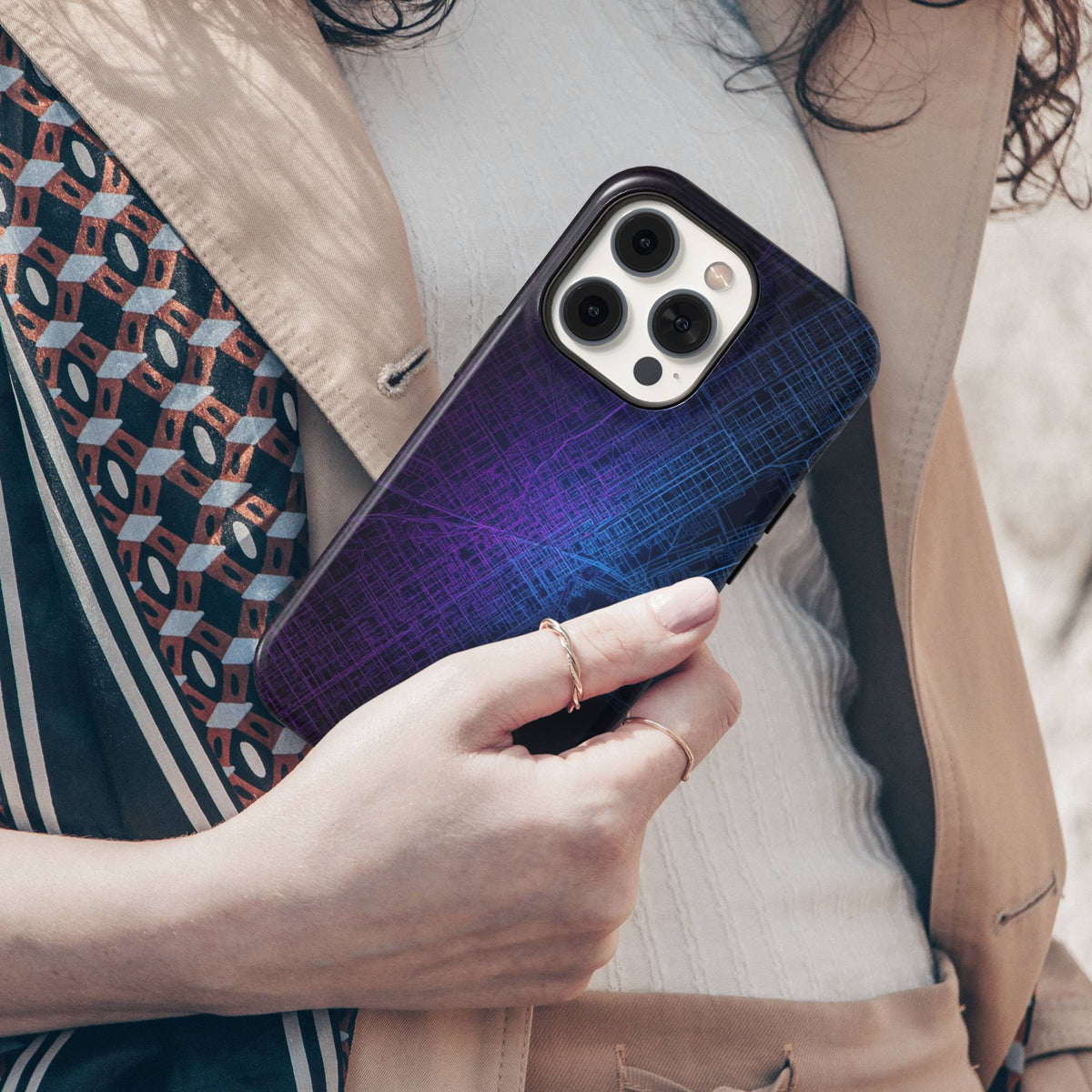 City map Tough Phone Case