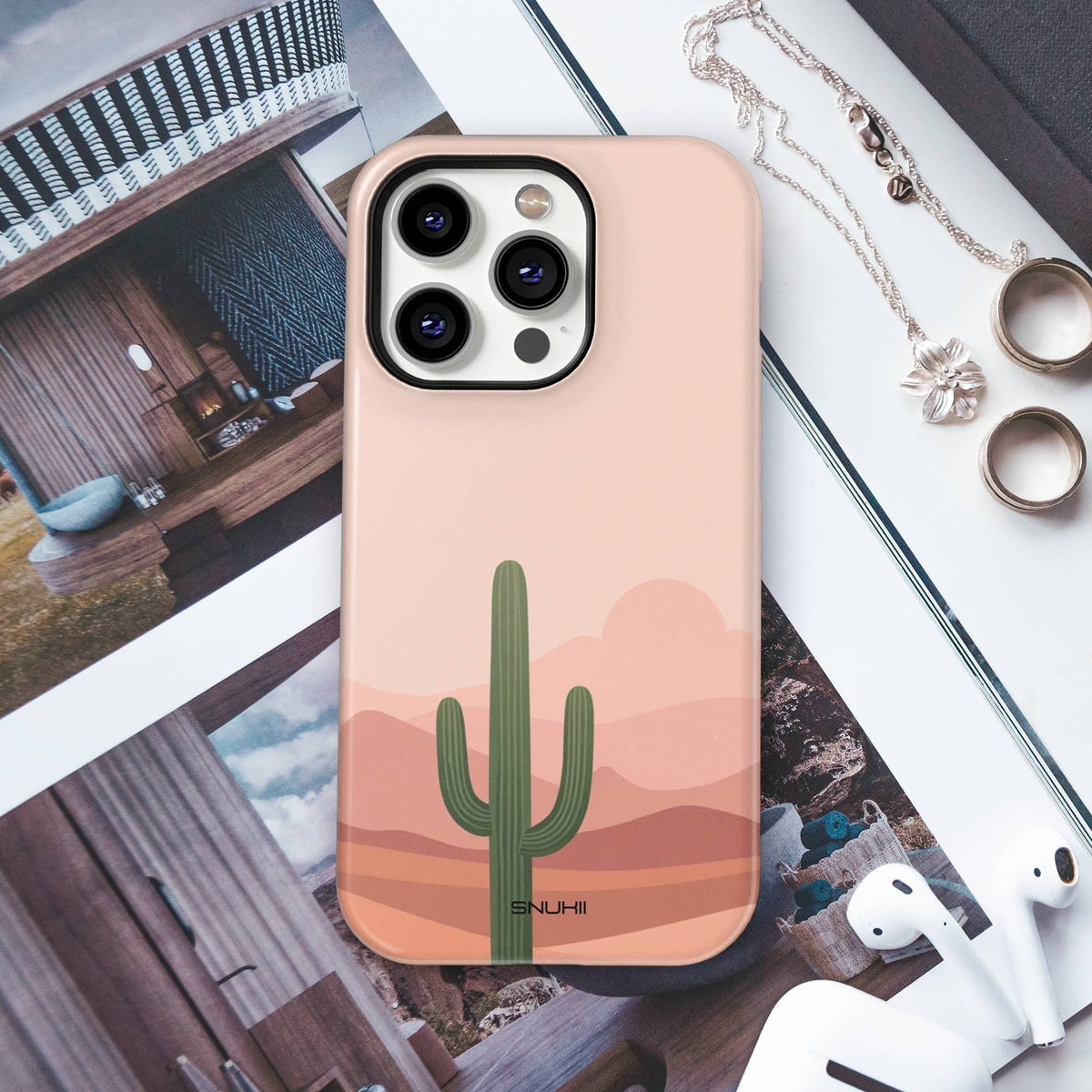 Boho Cactus Tough Phone Case