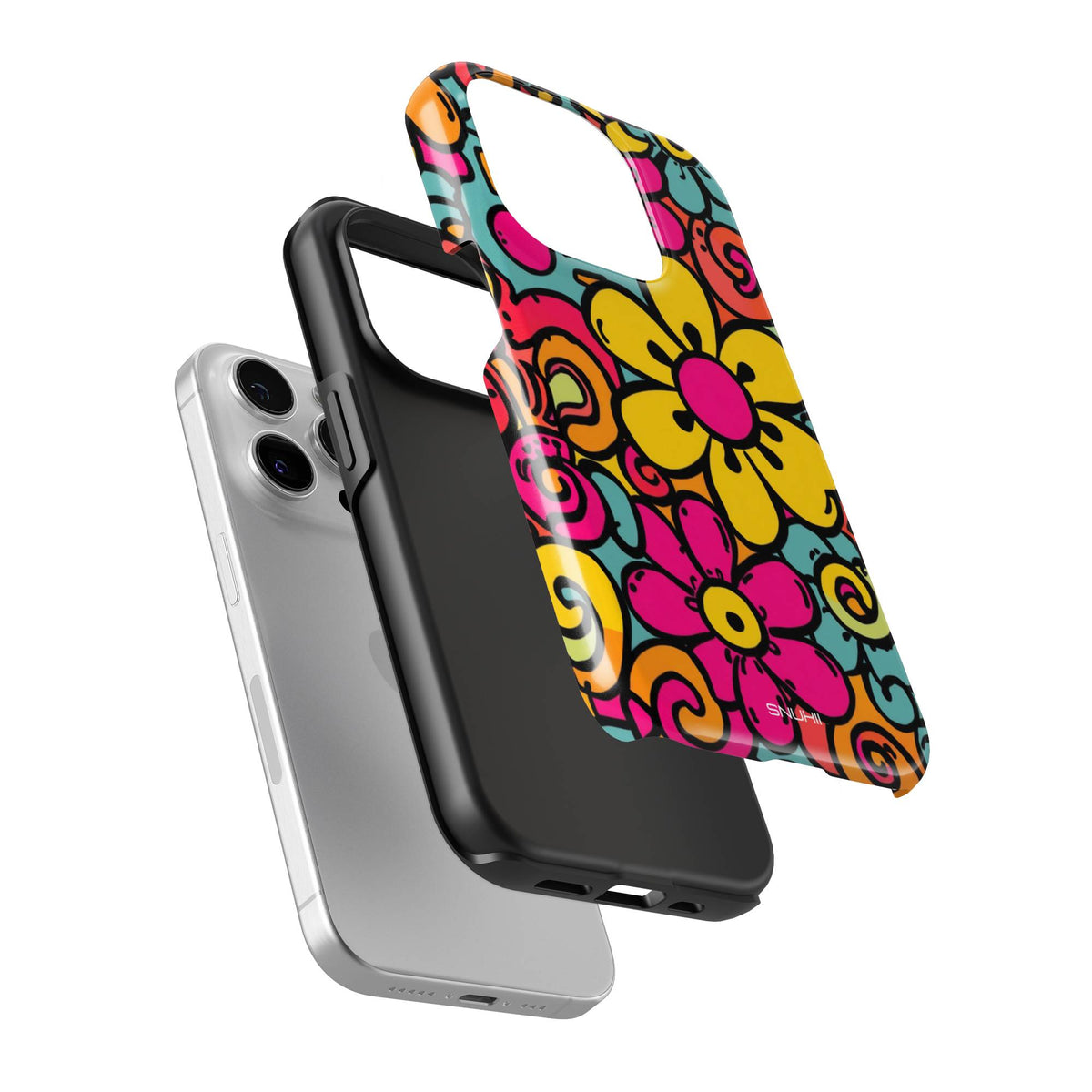 Retro Floral Tough Phone Case