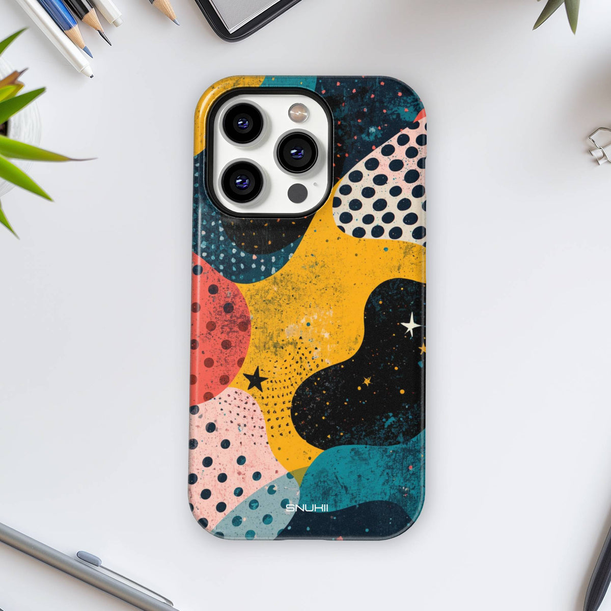 Abstract Retro Tough Phone Case
