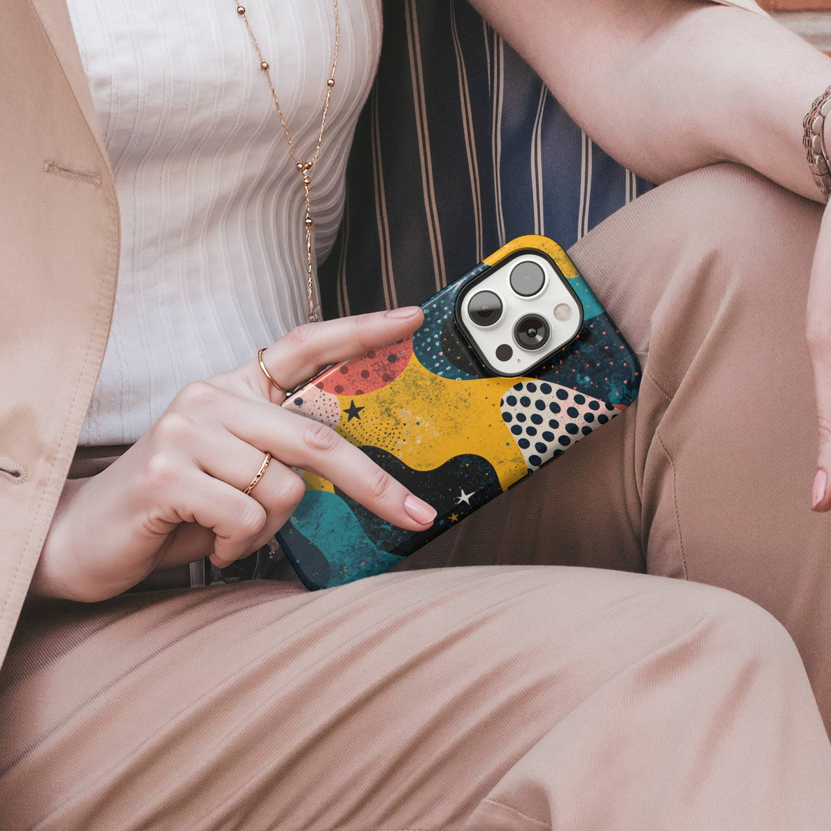 Abstract Retro Tough Phone Case
