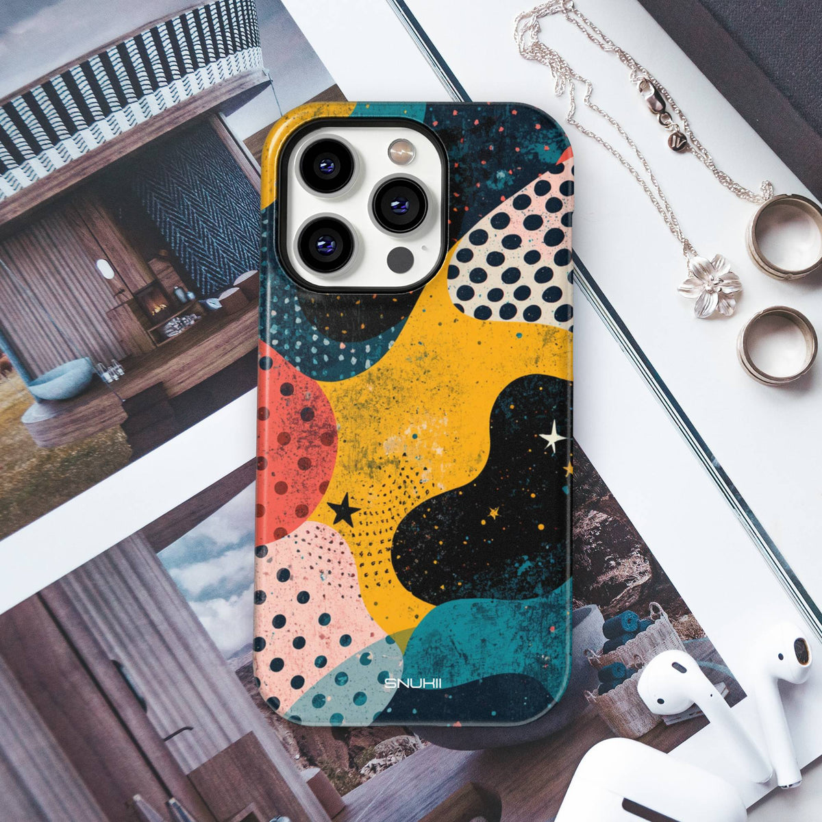 Abstract Retro Tough Phone Case