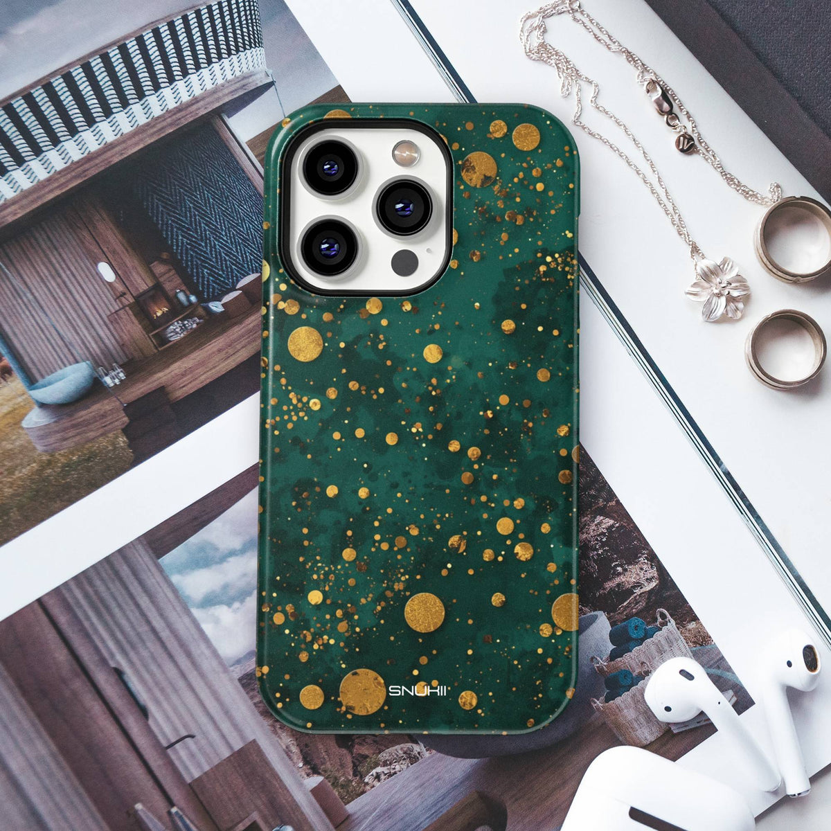 Gold Emerald Tough Phone Case