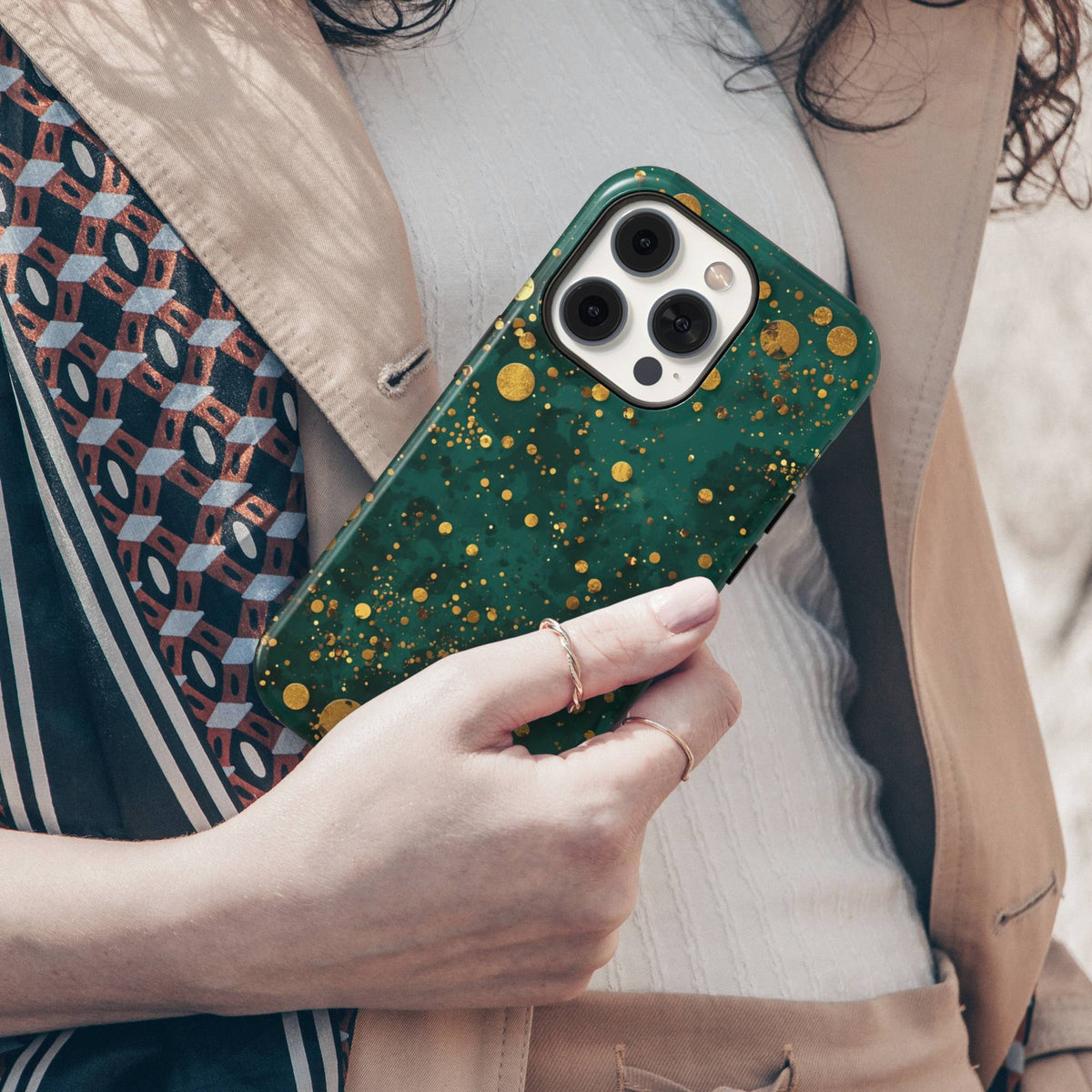 Gold Emerald Tough Phone Case