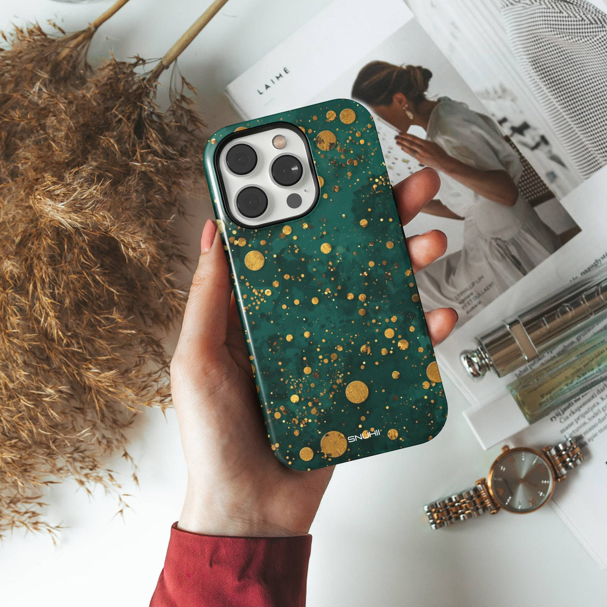Gold Emerald Tough Phone Case