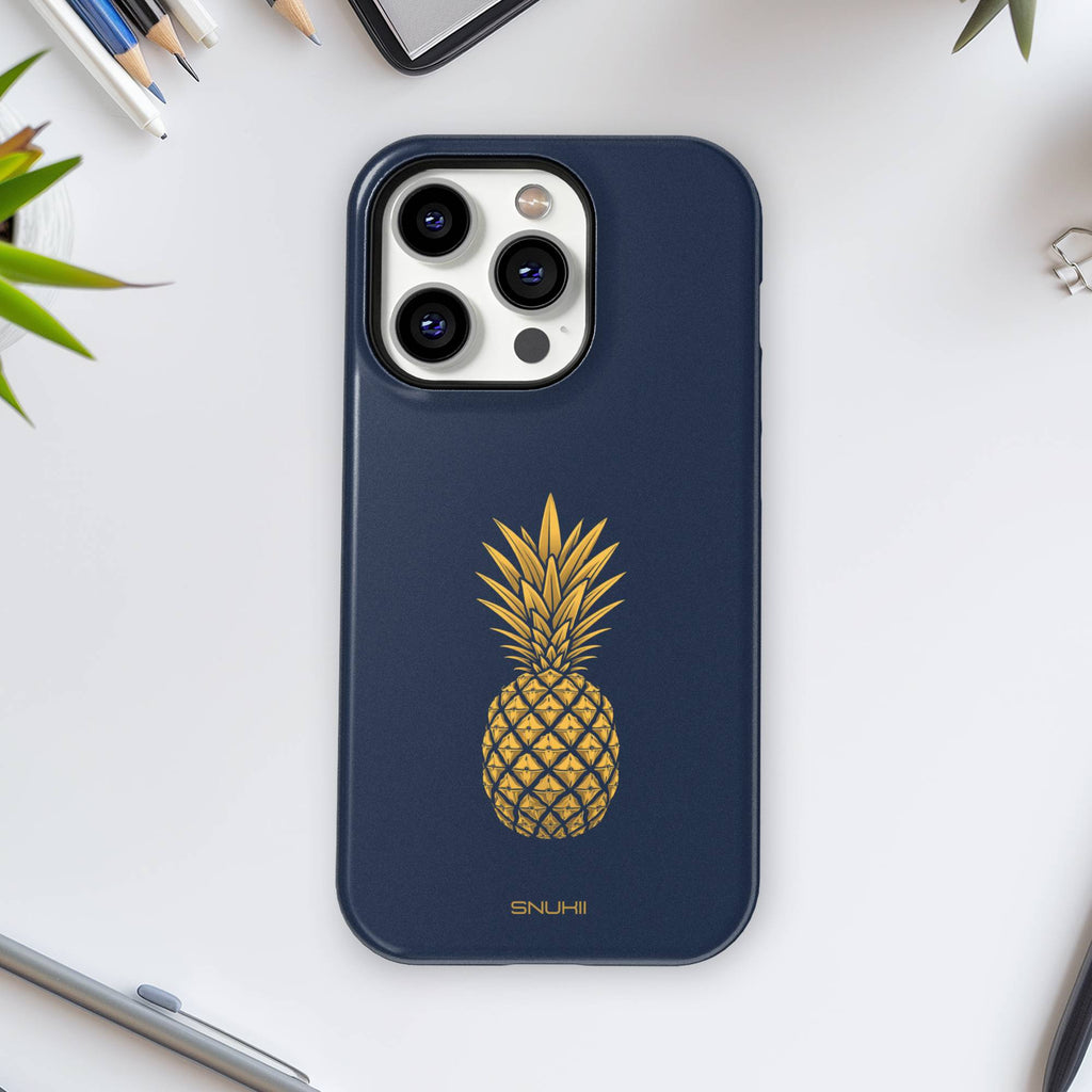 Gold Pineapple Tough Phone Case