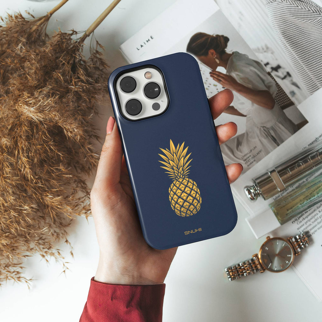 Gold Pineapple Tough Phone Case