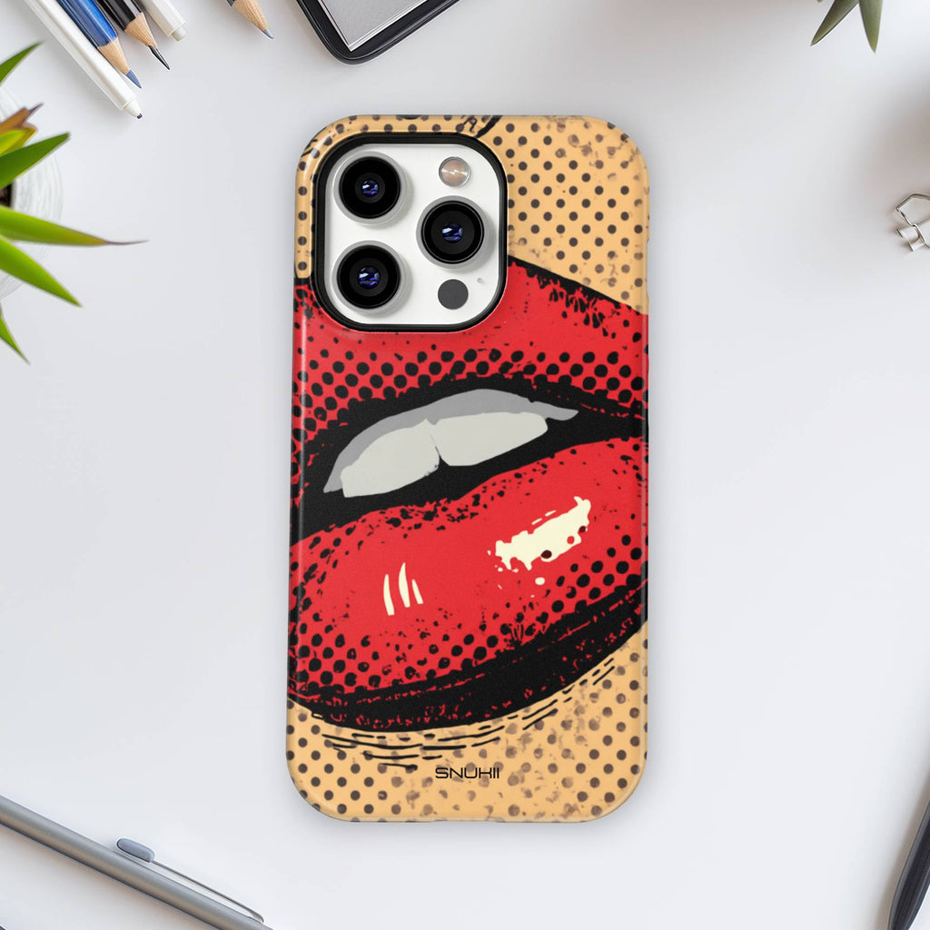 Red Lips Tough Phone Case