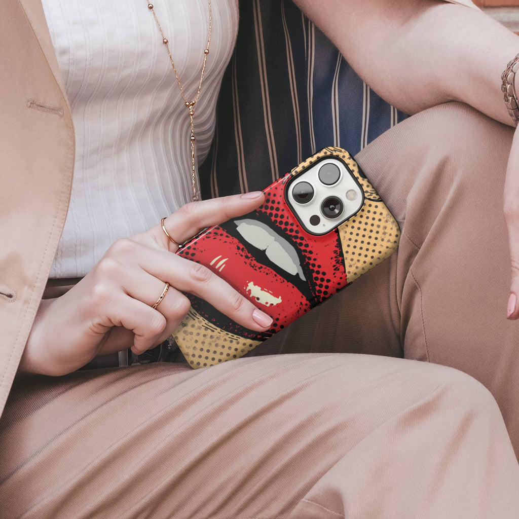 Red Lips Tough Phone Case