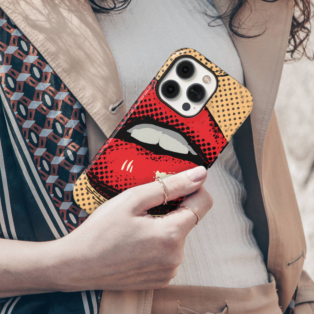 Red Lips Tough Phone Case