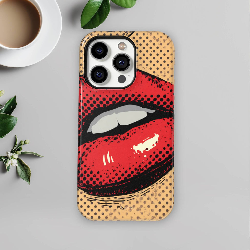 Red Lips Tough Phone Case
