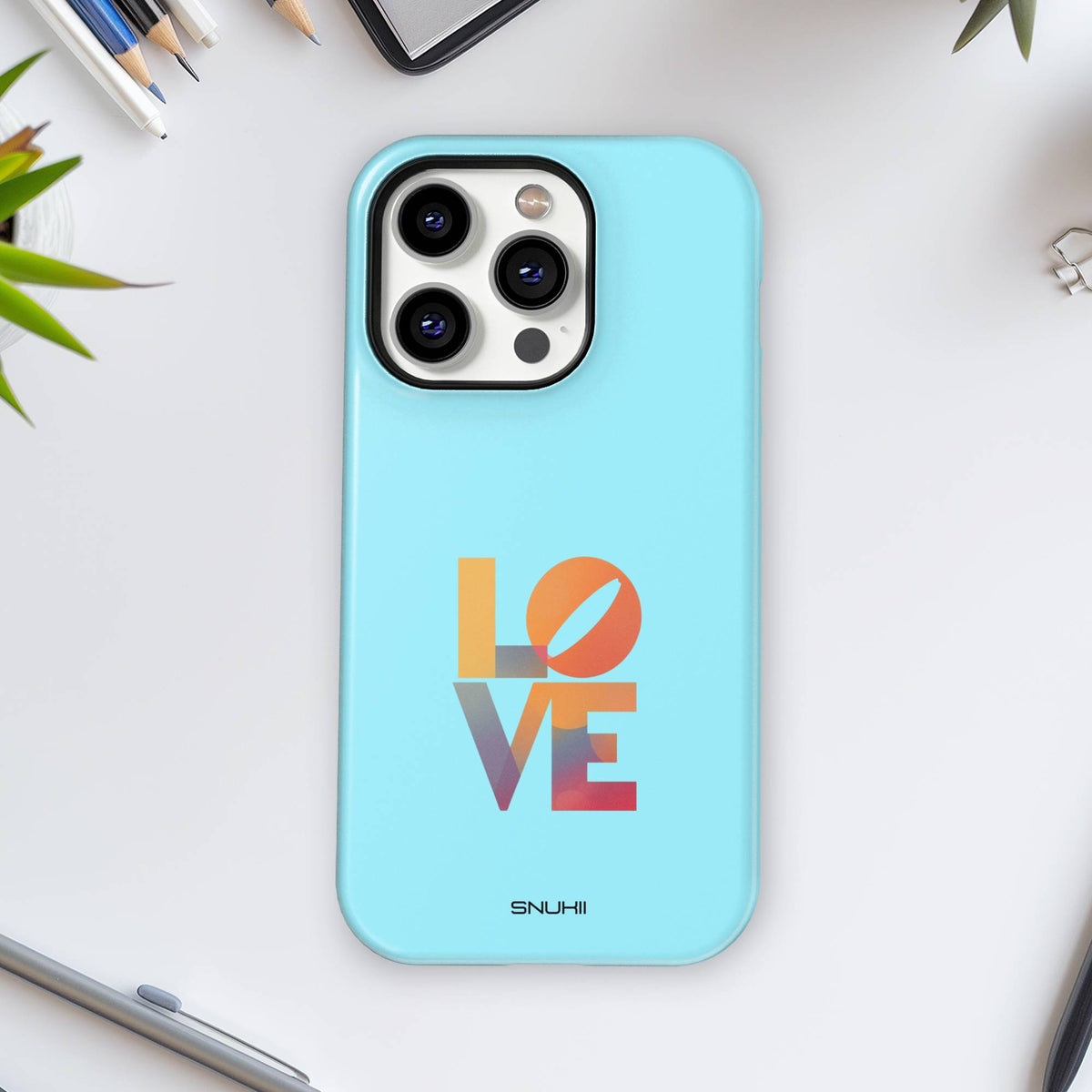 Colorful Love Tough Phone Case