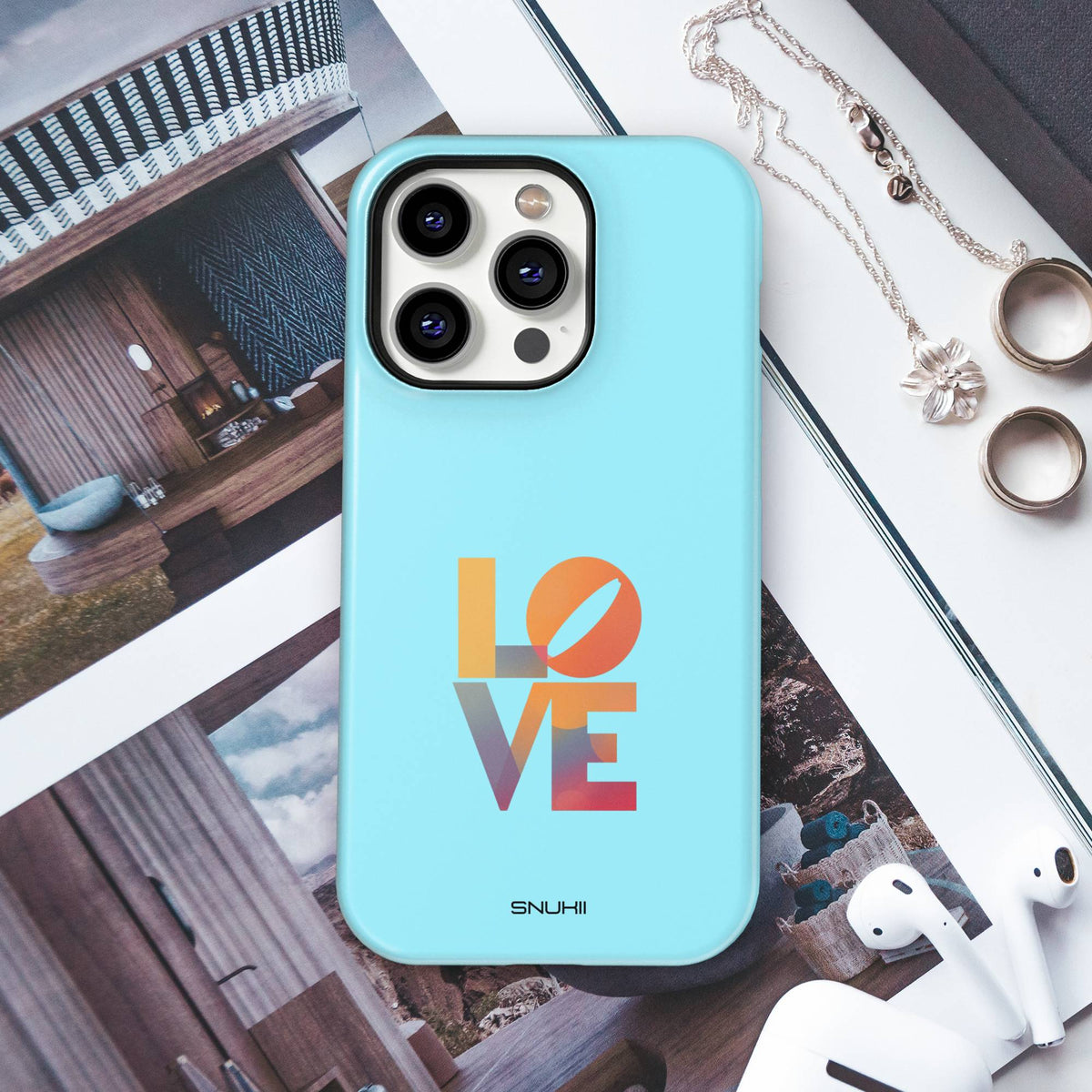 Colorful Love Tough Phone Case