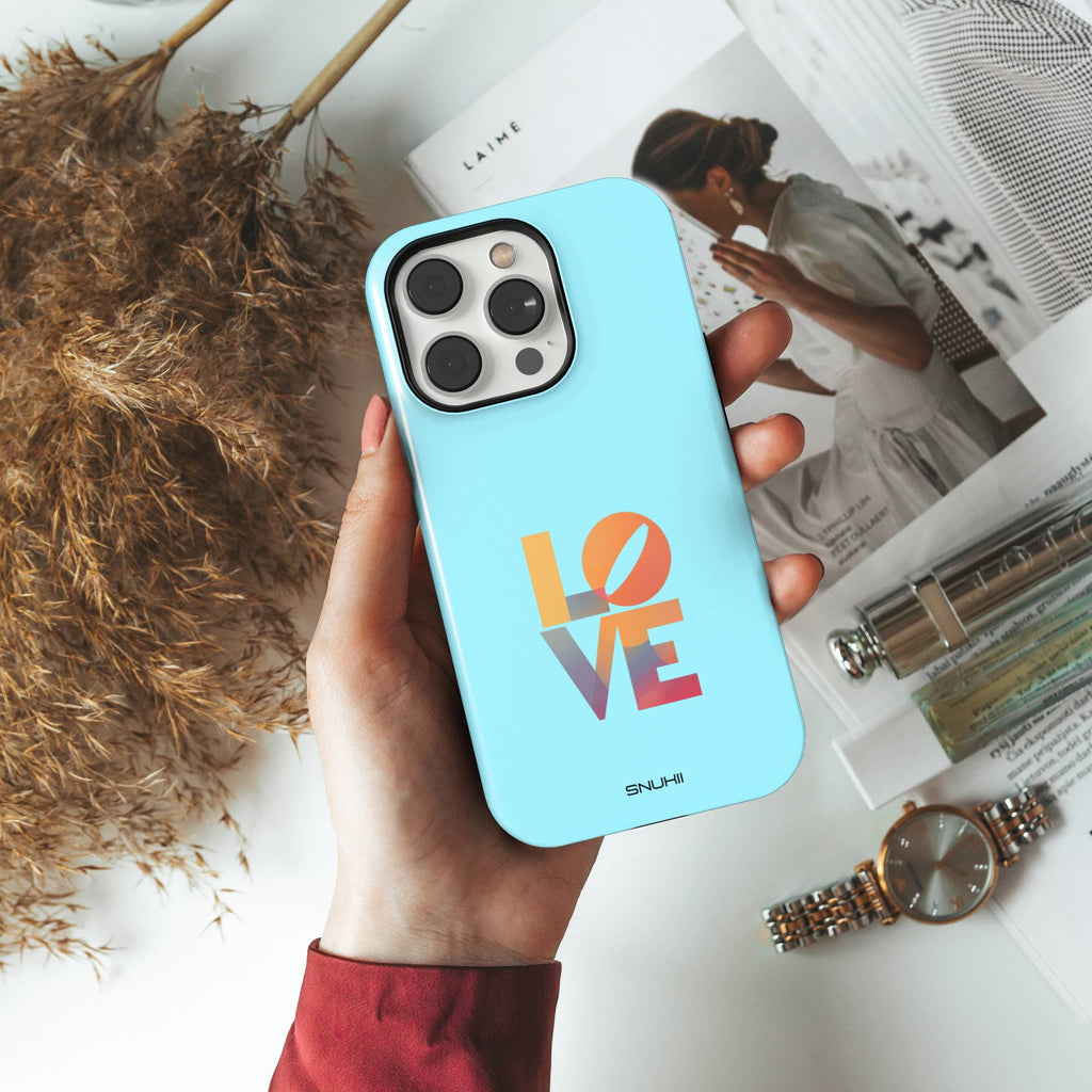 Colorful Love Tough Phone Case