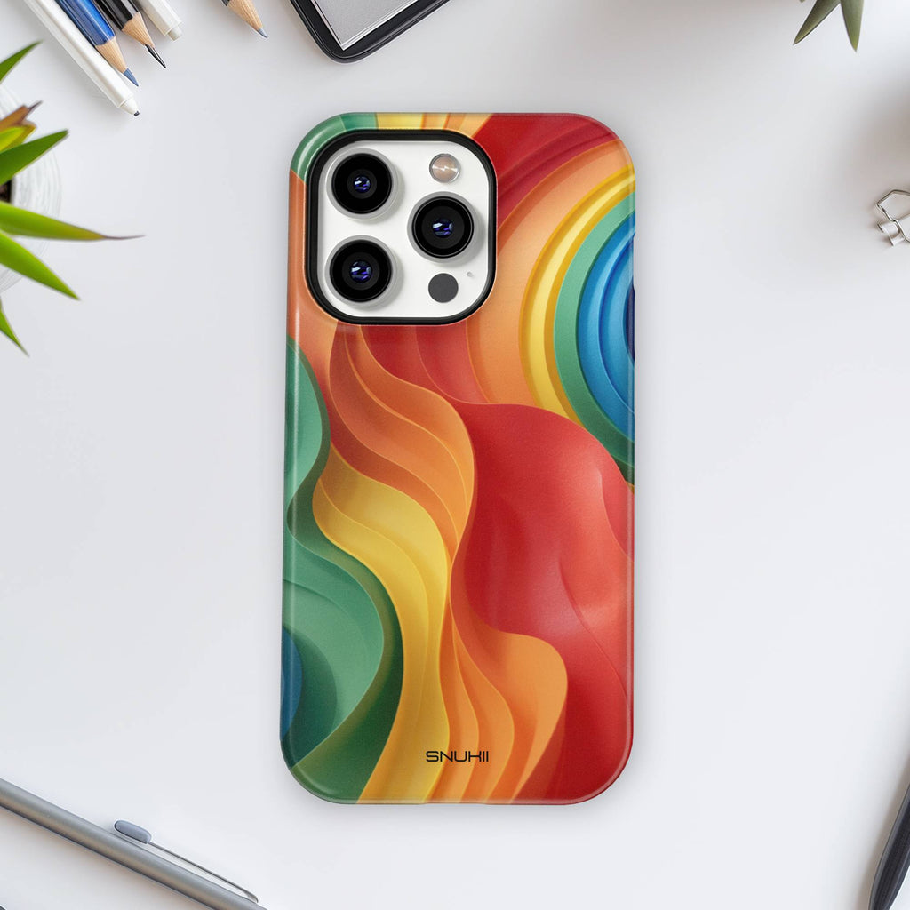 Abstract Wave Tough Phone Case