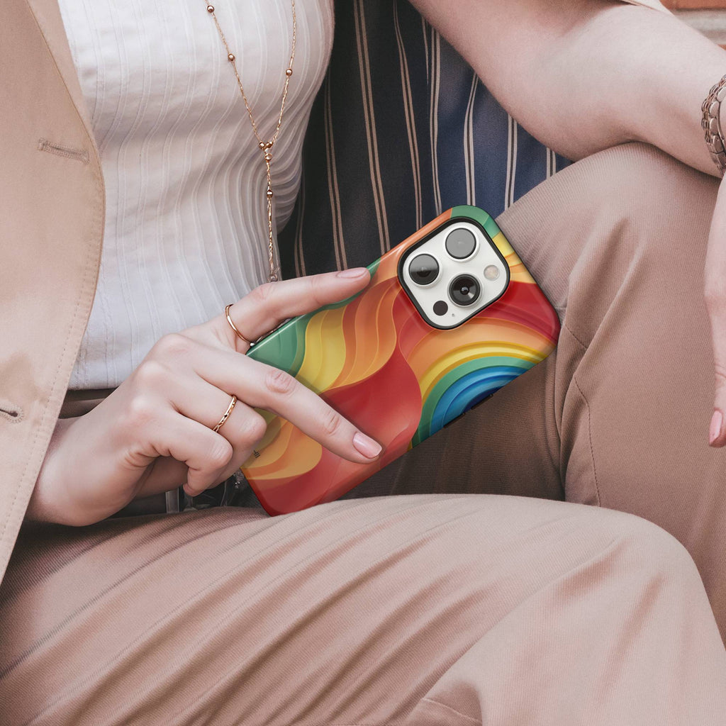 Abstract Wave Tough Phone Case