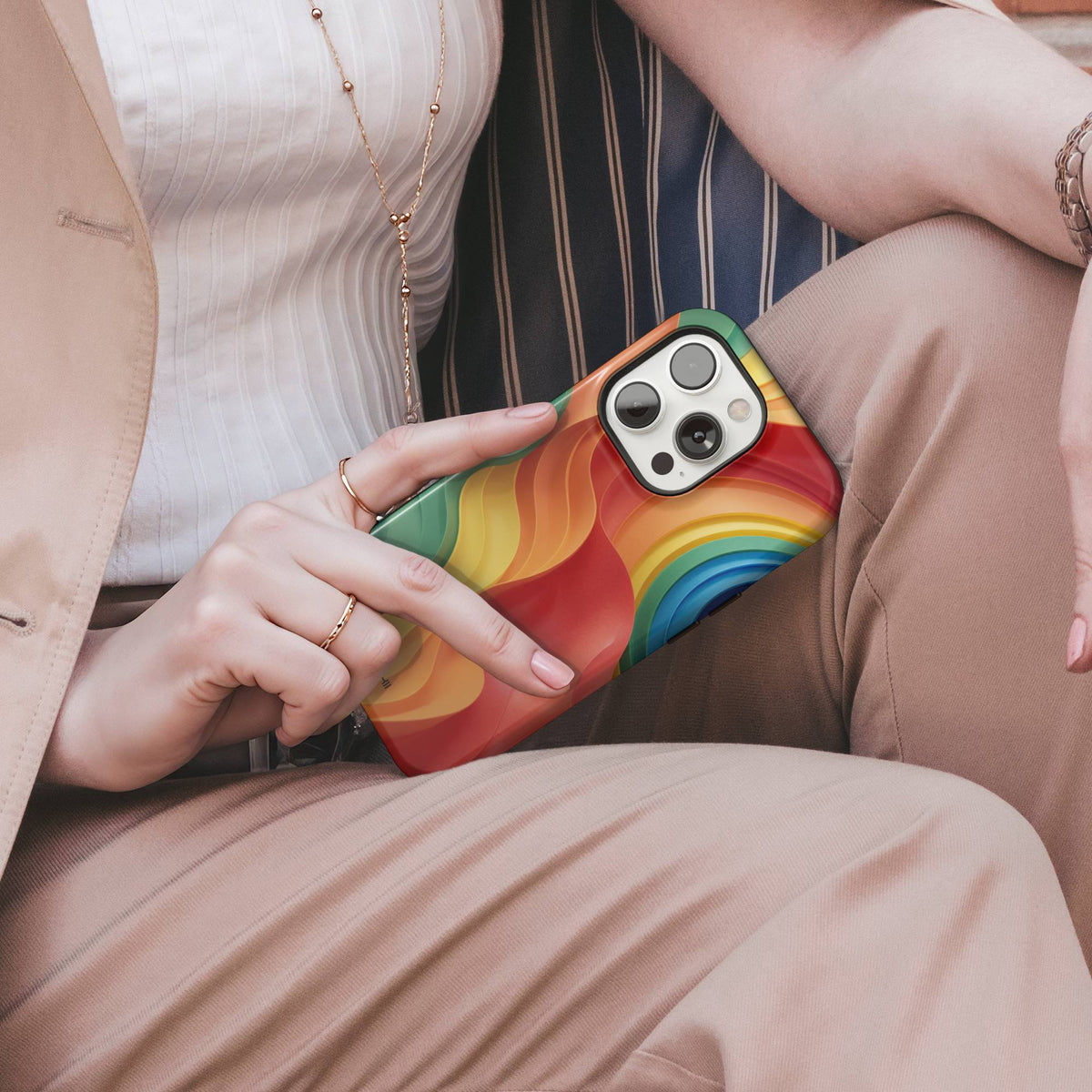 Abstract Wave Tough Phone Case