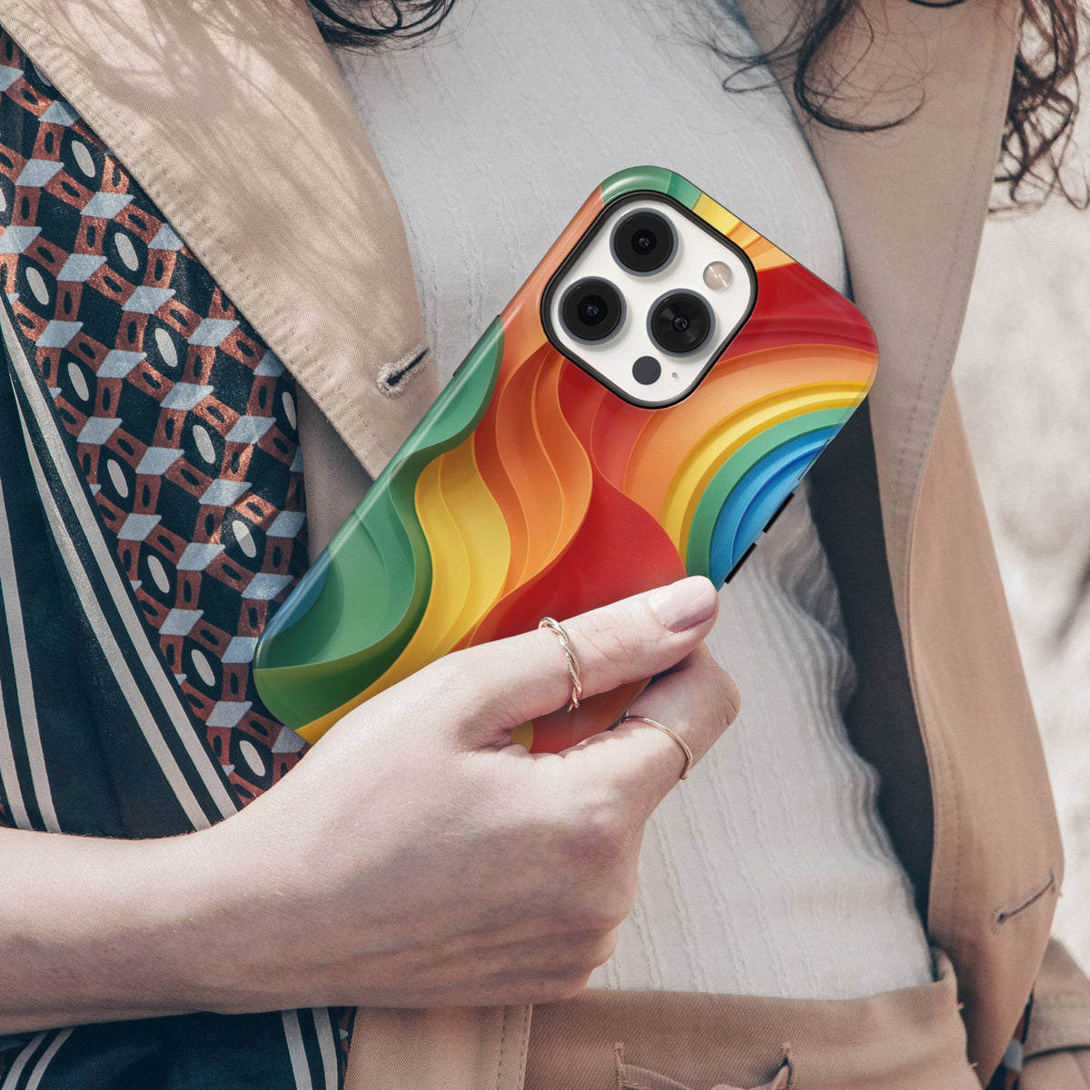 Abstract Wave Tough Phone Case