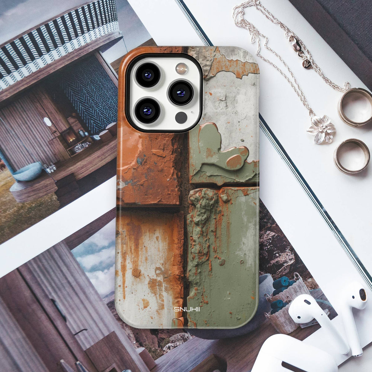 Rust Industrial Tough Phone Case