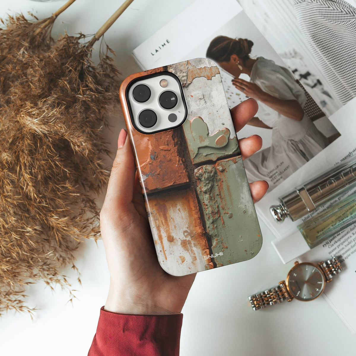 Rust Industrial Tough Phone Case