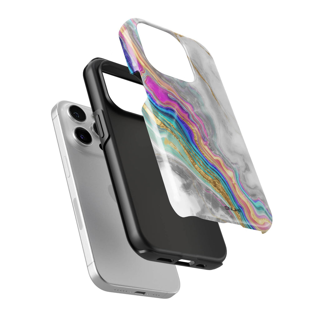 White Marble Tough Phone Case
