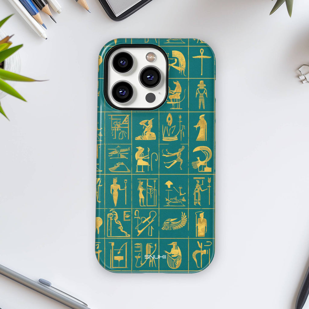 Egyptian Hieroglyphs Tough Phone Case