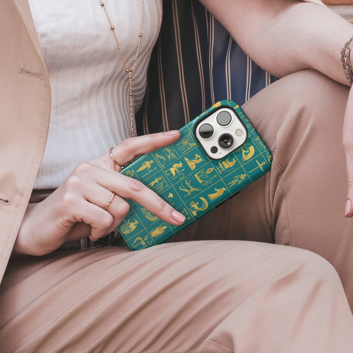 Egyptian Hieroglyphs Tough Phone Case