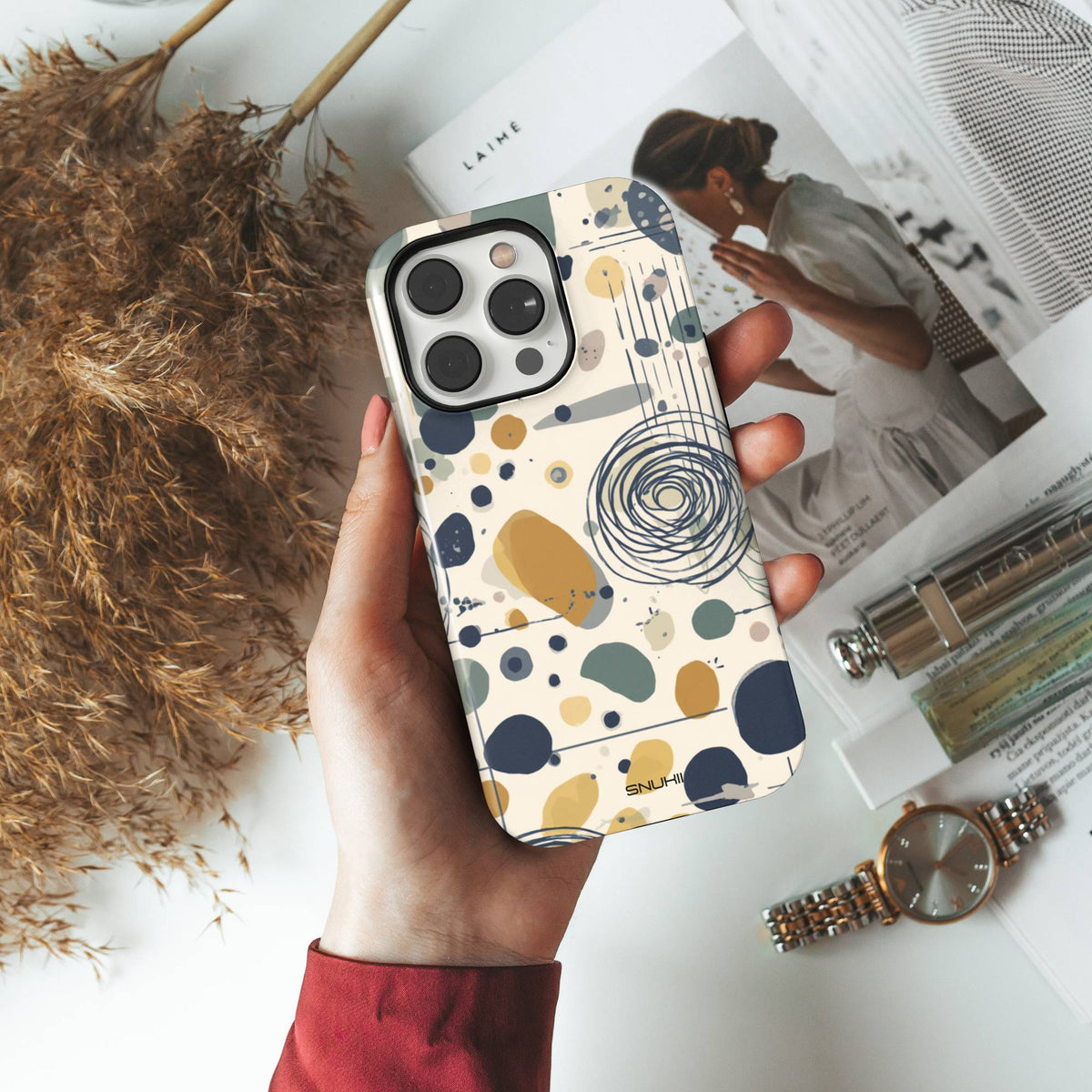 Scandi Abstract Tough Phone Case