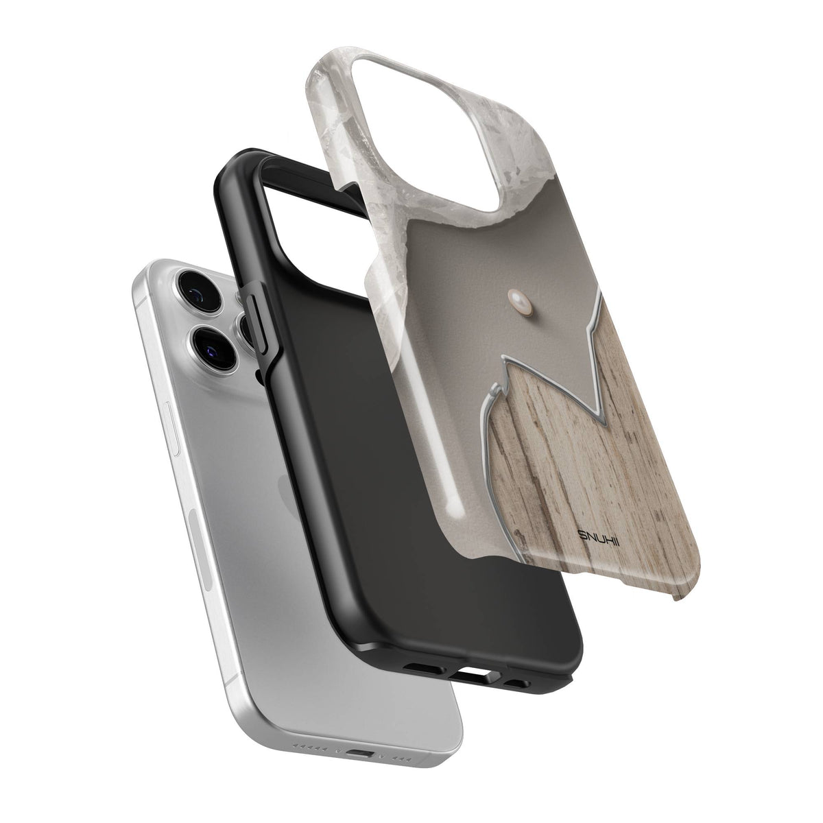 Neutral Wood Tough Phone Case