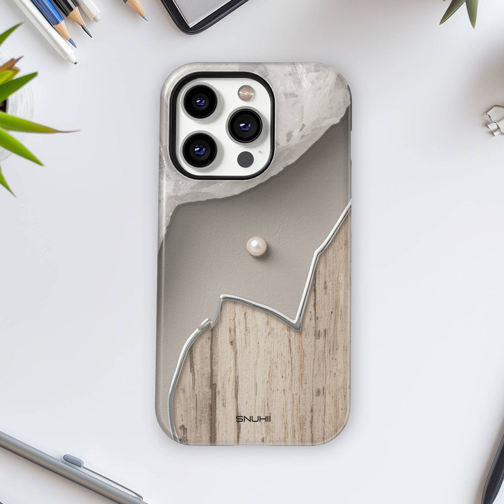 Neutral Wood Tough Phone Case
