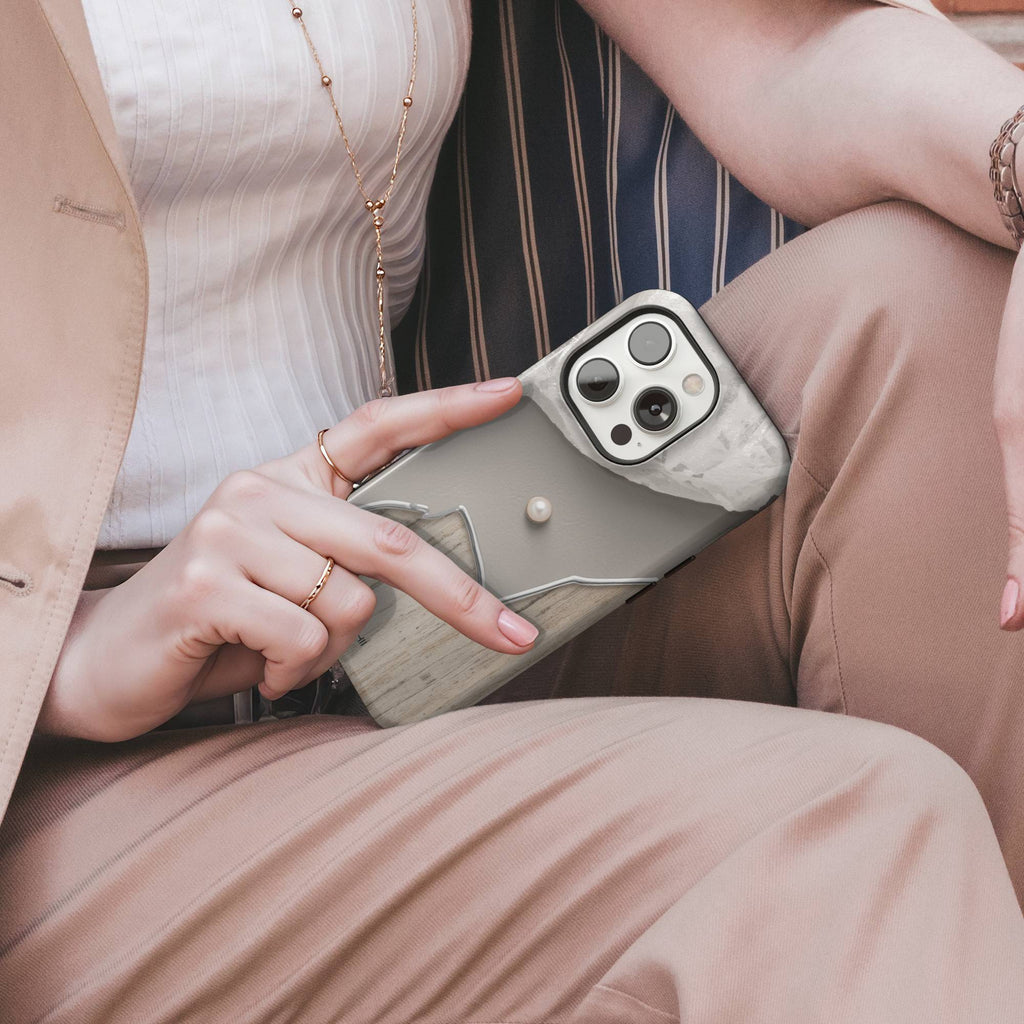 Neutral Wood Tough Phone Case