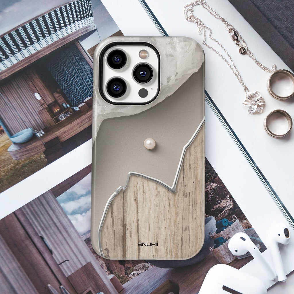 Neutral Wood Tough Phone Case