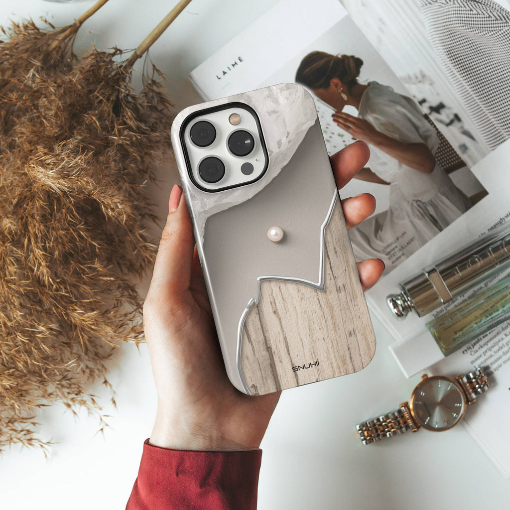 Neutral Wood Tough Phone Case